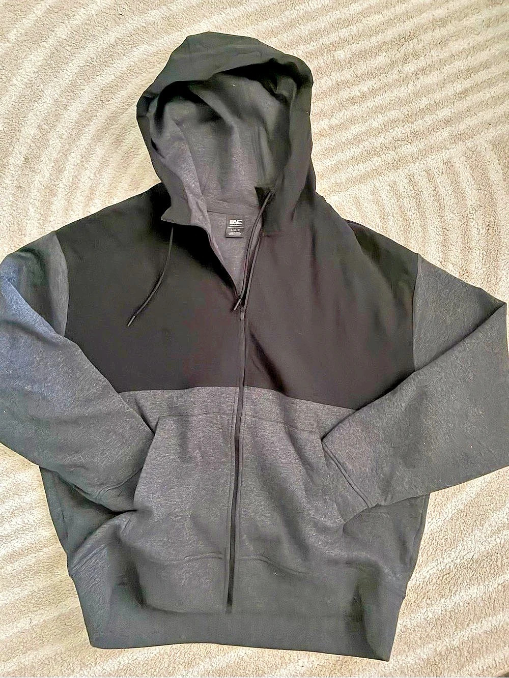 American Eagle Outfitters Men's Color Block Hooded Jacket Size Large